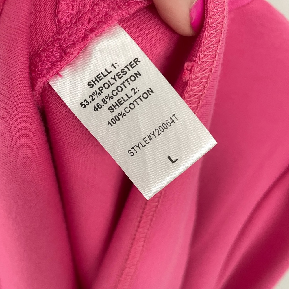 Tuckernuck Pomander Place Hot Pink Charlotte Terry Dress Size Large Ruffle - Picture 7 of 9